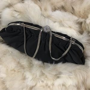 Black evening clutch